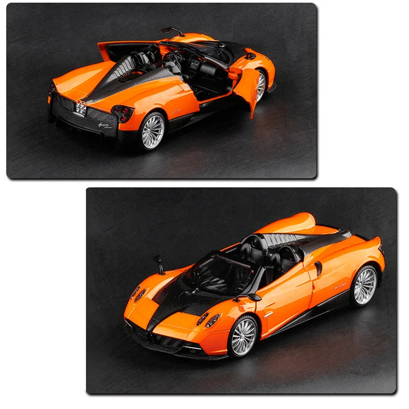1/24 масштаб моделирование Pagani HUAYRA трансформер по форме спортивного автомобиля сплав модель звук и свет игрушка автомобиль игрушка для детей