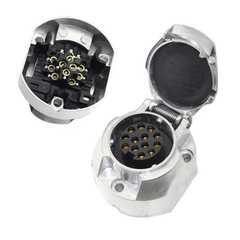 

Onever 12V 13Pin Caravan Connectors Couplers 13 Pin Metal Trailer Sockets Boat Trailer Spare Parts Hot Sale Car Accessories