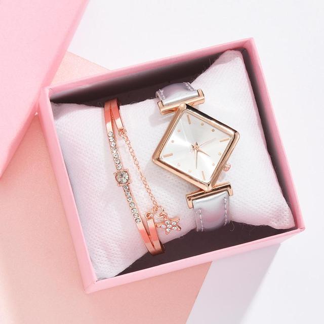 Creative Simple Quartz Watch Women's Dress Leather Watches Female Black Clock Ladies Bracelet Watch Relogios Feminino