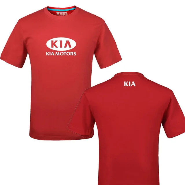 Забавный Логотип Kia хлопковая Футболка с принтом Летняя Повседневная футболка унисекс футболки f T