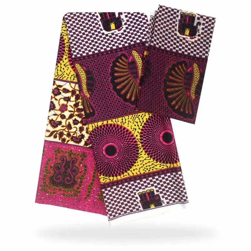 

Modal Stretch Satin Silk Fabric African Soft Wax Print Fabric 2 yard chiffon 4 yard audel modell Imitated Ankara Fabric 081606