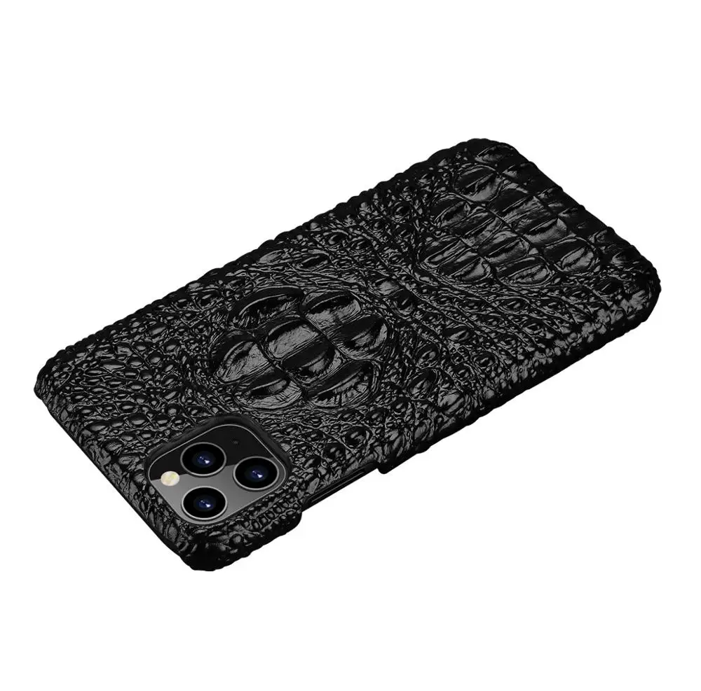 Роскошный чехол для телефона из натуральной кожи для Apple Iphone X Xs 11 Pro Max Xr 7 8 Plus задняя крышка 3d крокодиловая кожа Твердый Чехол