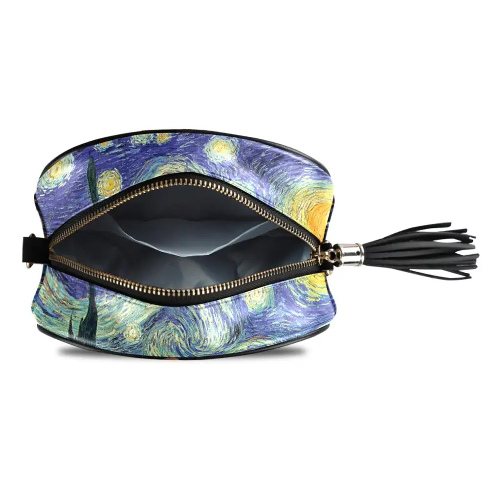 Маленькая сумка на плечо ALAZA для женщин дамские мессенджеры в стиле ретро кожаная