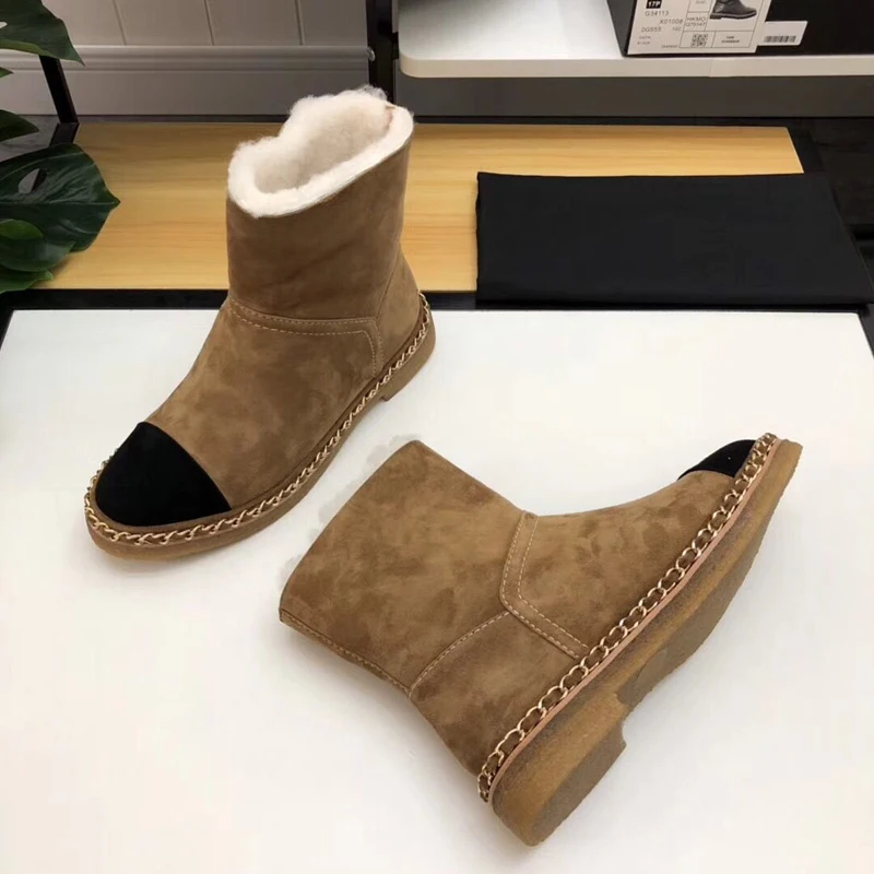 Зимние ботинки; женская обувь; Botas Mujer; женская обувь из флока; chaussures femme; плюшевая женская обувь; женские зимние ботинки без застежки; разные цвета; scarpe donna