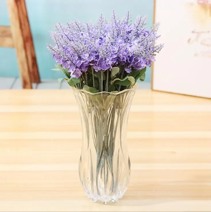 Purple Искусственные цветы тюльпаны лавандовой розы, искусственный фланелевый букет цветов для дома, вечерние, свадебные украшения - Цвет: Purple