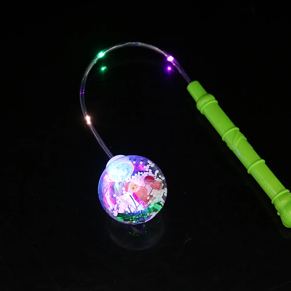 Рождественские игрушки светящиеся волнистые шарики светодиодные огни