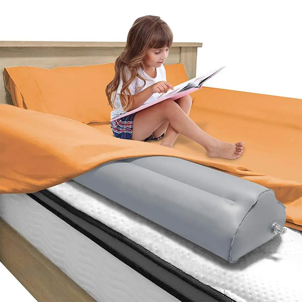 Inflatable Toddler Bed Rails 2-Pack Premium Portable Safety Guard for Home Travel use Heavy Duty Bumper System Keeps Kids Safe