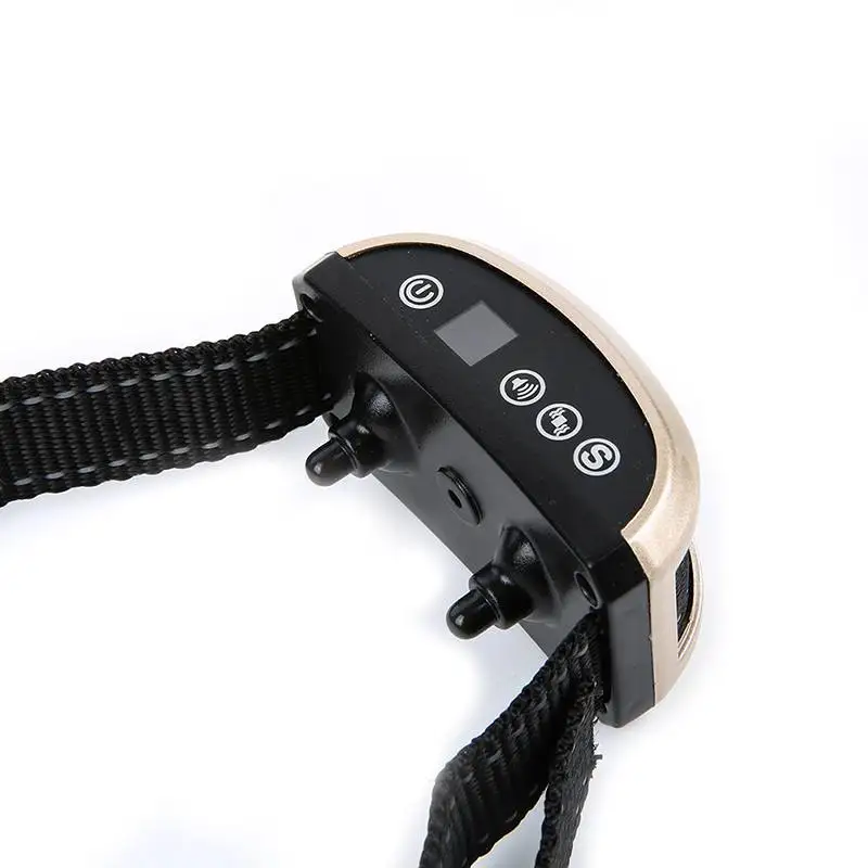Pet Dog Waterproof Rechargeable Anti Barking Stop Barking Dog Training Collar Adjustable 7 Levels Sensitivity Vibration Collars