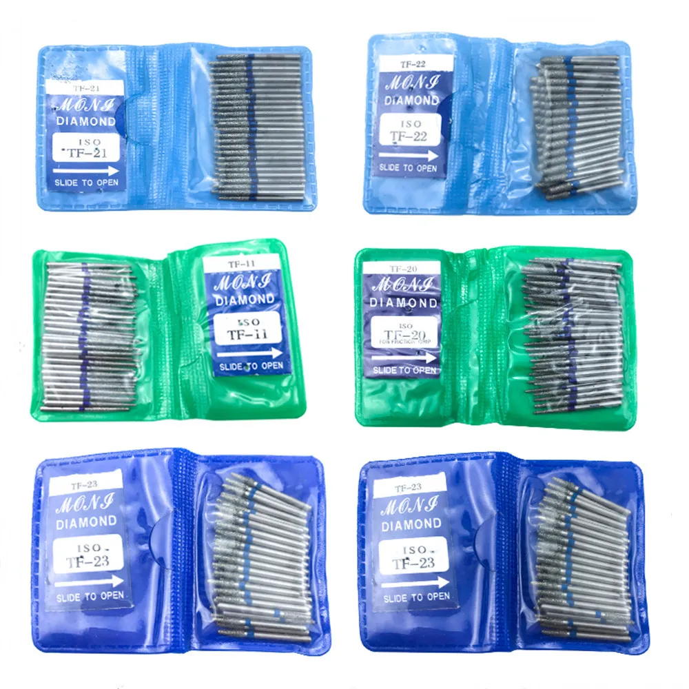 FG высокоскоростные боры серии TF для полировки зубов 50