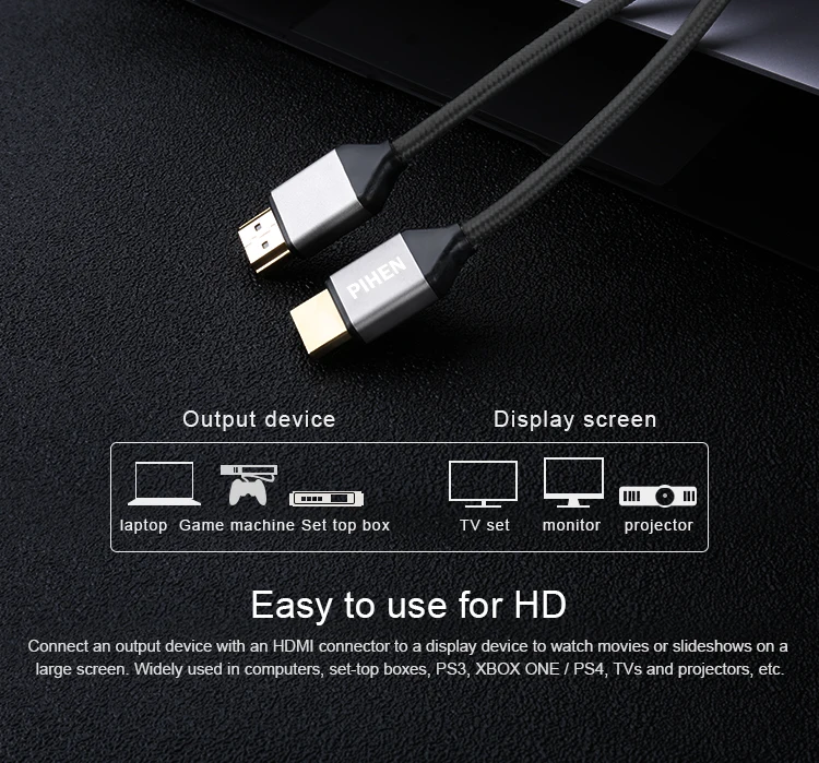 HDMI кабель 4K 2,0 кабель для Apple tv PS4 Разветвитель переключатель коробка HDMI к HDMI кабель 60 Гц Видео Аудио кабель Кабель HDMI 4K