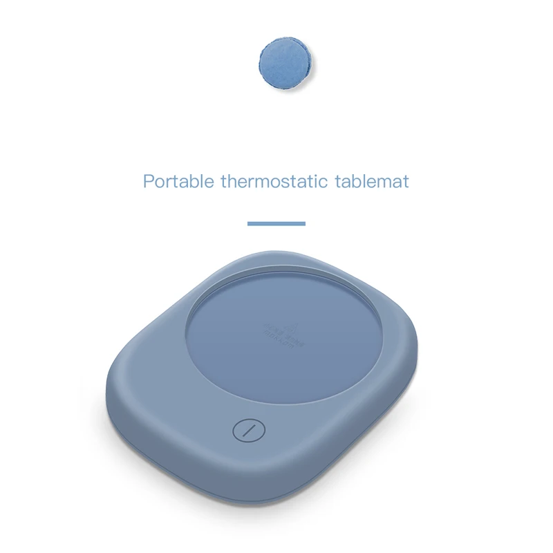 blue-UK plug 220 В подогреватель чашки 3 передач постоянное нагревание температуры Coaster коврик мини Портативная подставка-нагреватель для кружки настольной чашки нагреватель горячего молока машина - Цвет: blue-UK plug