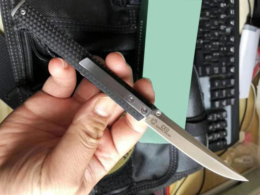 Складной нож шарикоподшипник 8cr13mov лезвие нейлоновая ручка для кемпинга Многоцелевой Охотничий нож для выживания EDC инструмент