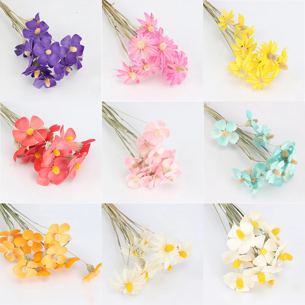 12 шт. натуральный цветок фиолетовый пучок консервированный DIY ручной работы