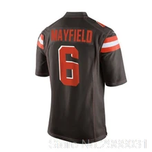 A+++ качество Cleveland Мужская Бейкер Мэйфилд#6 Ламар Джексон сакуон Баркли Сэм дарнолд Брэдли Чабб проект Джерси