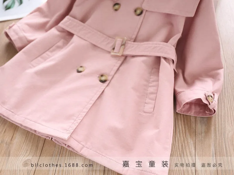 22174 New Style Special Offer 1907 GIRL'S Coat Autumn Female Baby 3 Colors Double Breasted Trench Coat