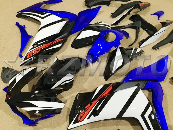 ABS литьевой формы мотоцикл Обтекатели подходит для YAMAHA R3 R25- 15-19 обтекатель кузова набор синий черный белый хороший