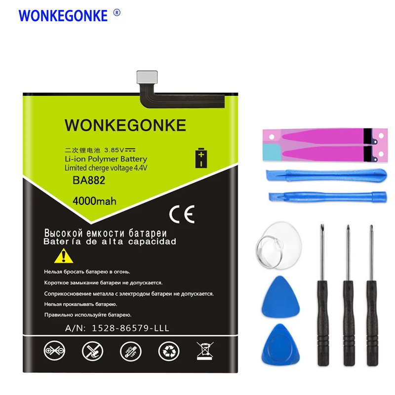 WONKEGONKE BA882 4000 мАч хорошее качество батареи для Meizu 16 16TH 16TM батареи+ Инструменты