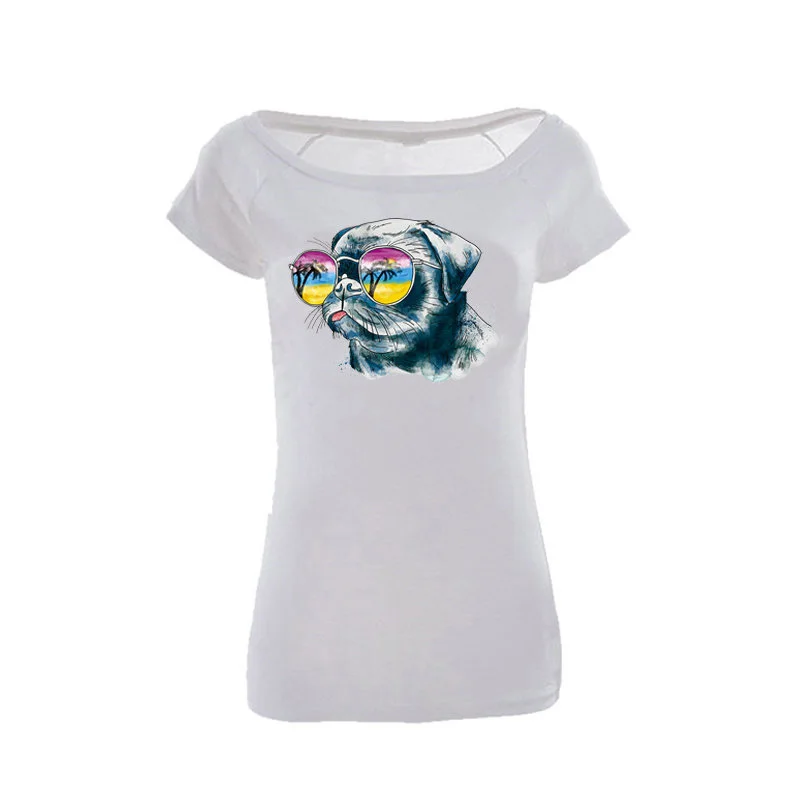 Красивые крутые животные лев собака тигр с рисунком очков Железный на одежде