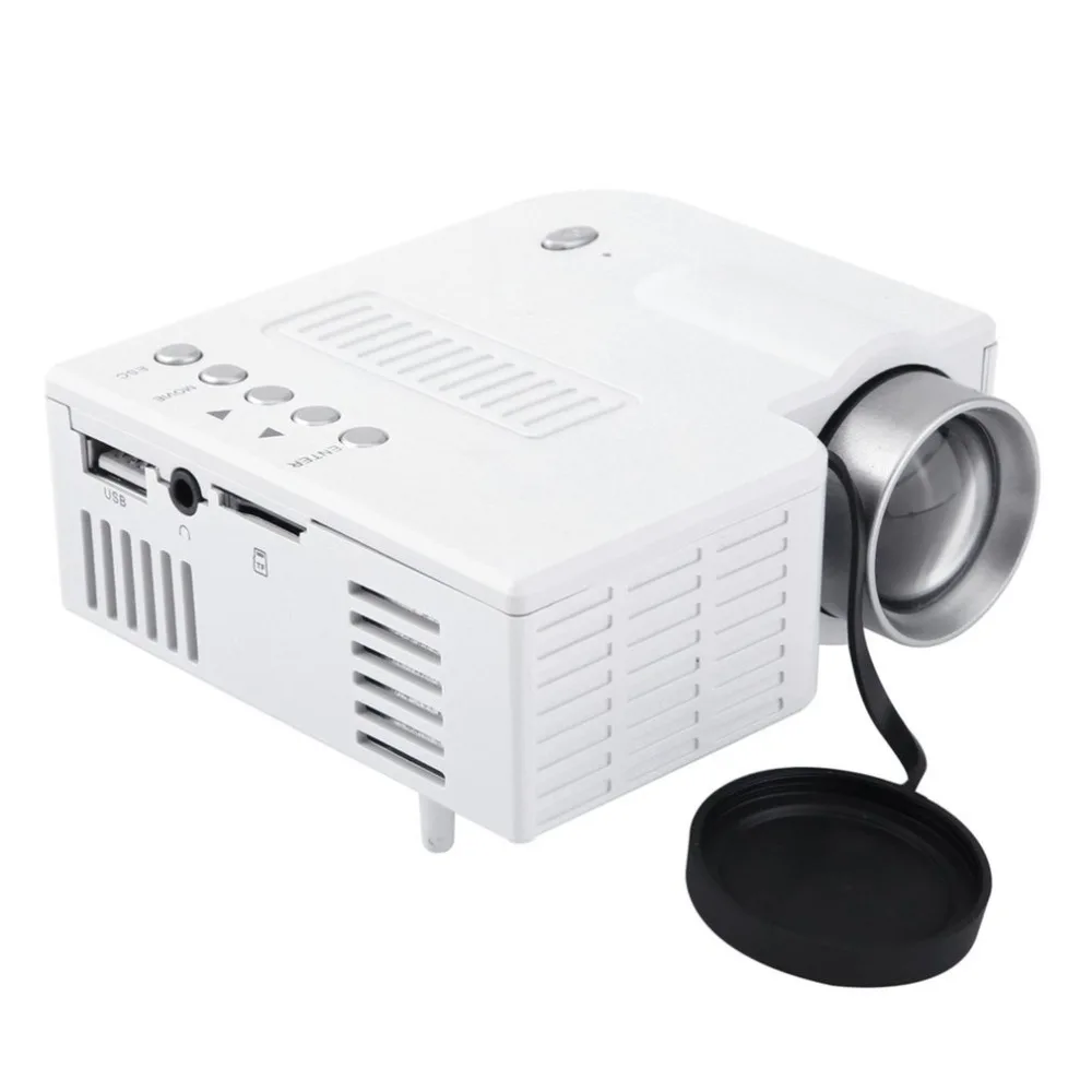 UC28A Мини Портативный светодиодный проектор 1080P Мультимедийный Домашний кинотеатр USB TF HDMI AV светодиодный проектор для домашнего использования