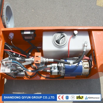 Cheap Qiyun Ce ISO Self Propelled 14m 230KG Hydraulic Self Propelled Scissor Lift Platform With ODM/OEM