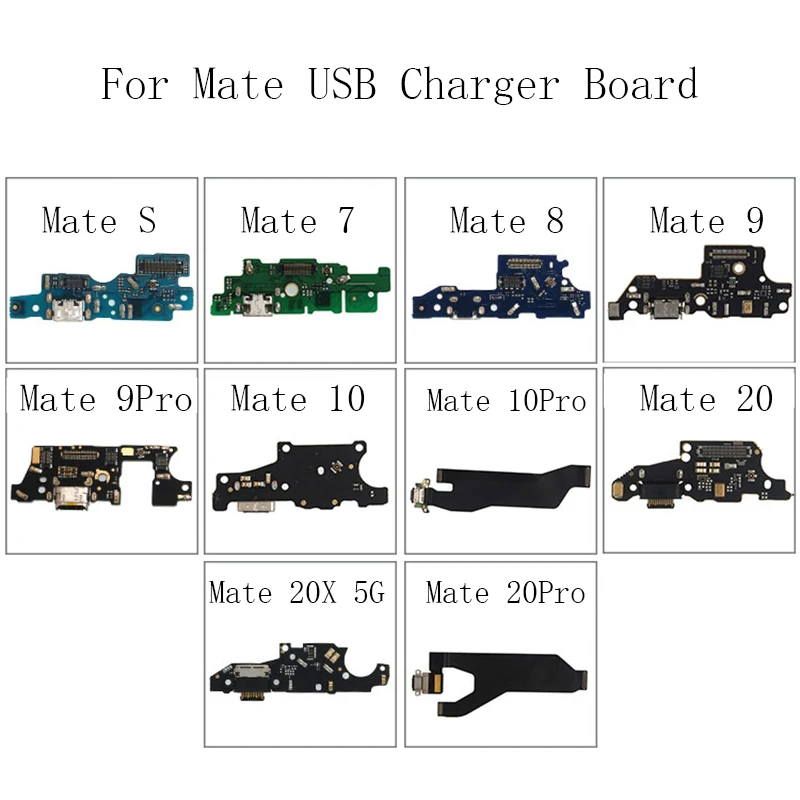 

USB Charging Port Dock Connector Plug Microphone For HuaWei Mate 20Pro 20X 5G 20 10 9 Pro 8 7 S Mate10 Charger Board Flex Cable