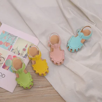 

Summer Hollow out Gladiator Sandals for Boys Girls 2020 Fashion Candy Color Weave Children Sandals Brethable Kids Shoes D05147