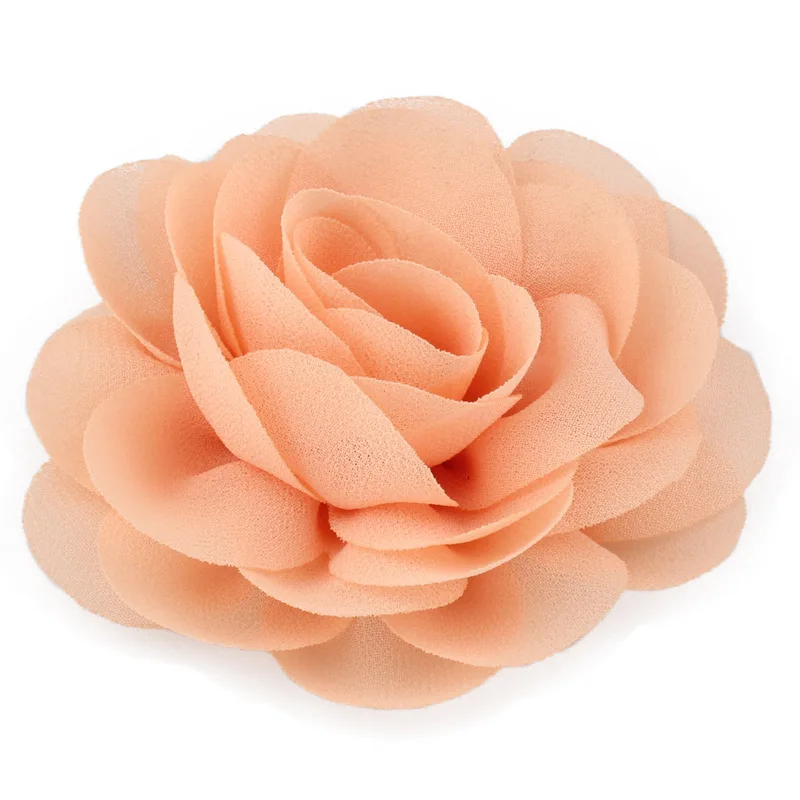 Bohemian Hair Clips For Women Girls Cloth Chiffon Flower Headwear Bride Bridesmaid Colorful Rose Flower Hairpin Hair Accessories