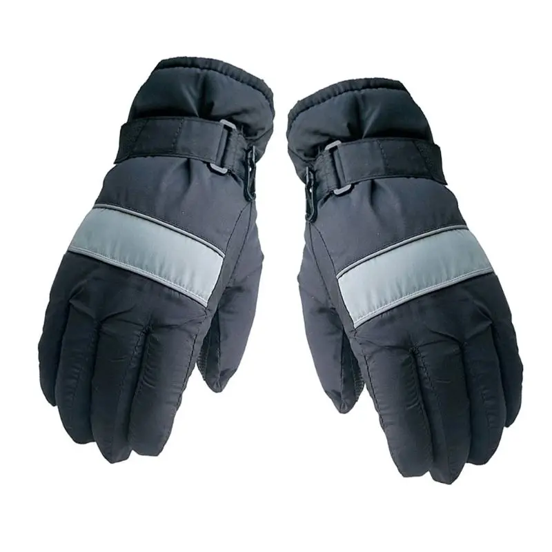 Детские лыжные перчатки зимние теплые водонепроницаемые ветрозащитные для