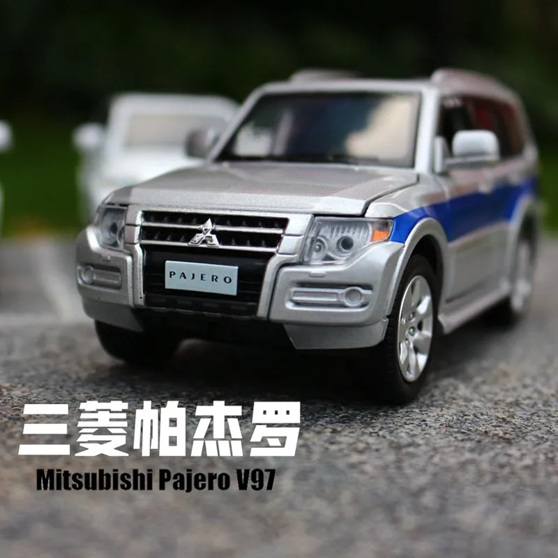 JACKIEKIM/1:32 весы/литья под давлением Металл Игрушка модель/Mitsubishi Pajero V97/Звук &