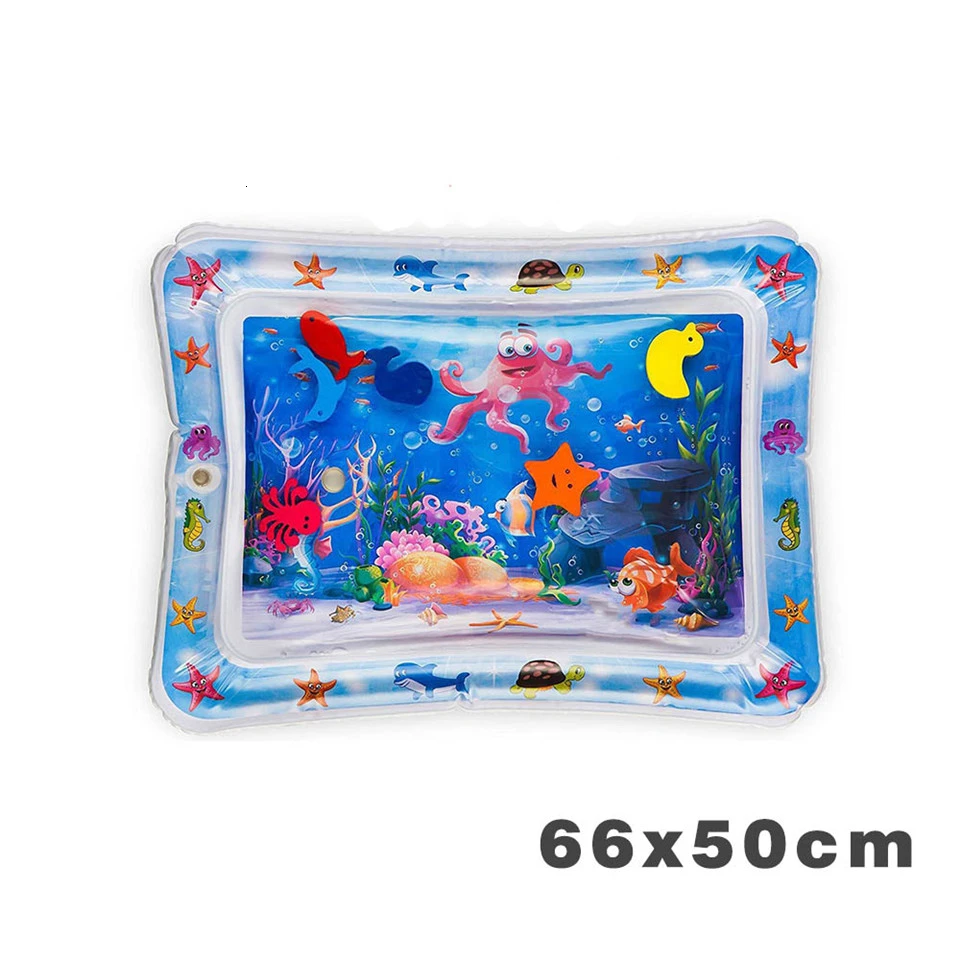 Детский игровой коврик для воды надувной аквариумный животик время игрушка водяная подушка Новорожденные малыши заполнение воды простратка водяное сиденье коврик - Цвет: C