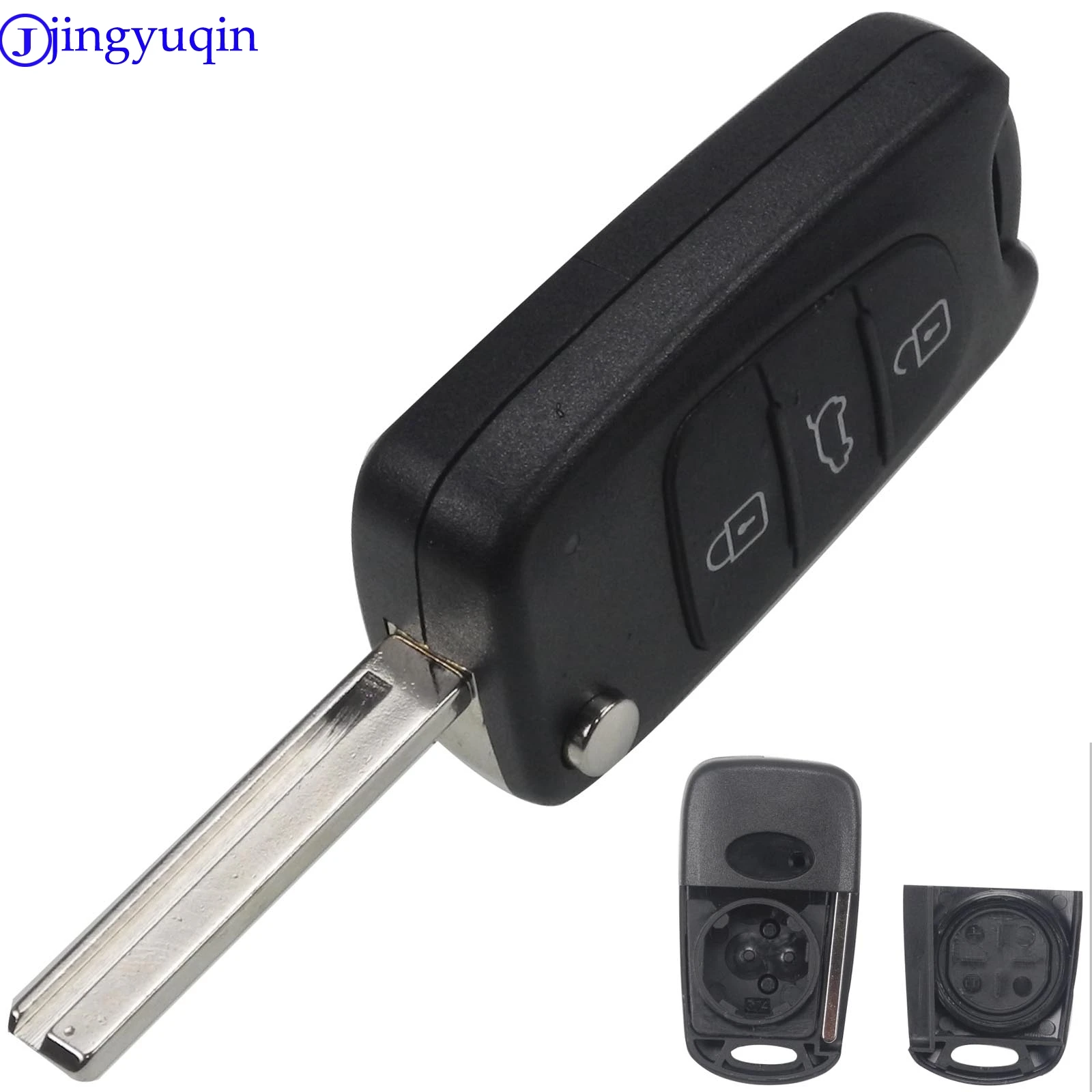 

Сменный Чехол для автомобильного ключа с дистанционным управлением, раскладной чехол с 3 кнопками для Kia K2, K5, Rio 3, Picanto, Ceed, Cerato, Sportage, Hyundai