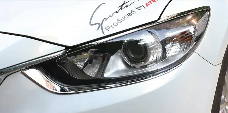 Автомобильный головной светильник, авто передний светильник для Mazda 6 atenza-, ABS хром, автомобильные внешние аксессуары