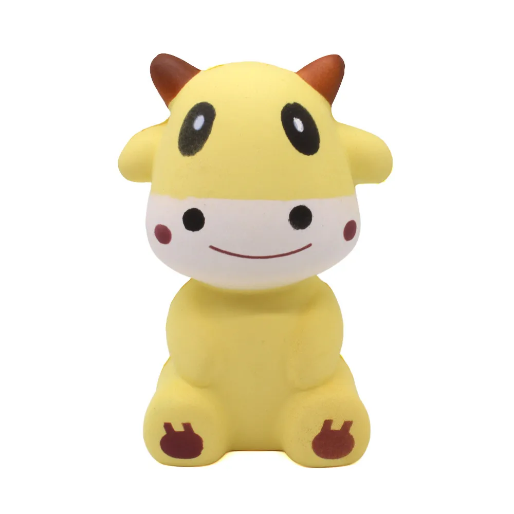 yellow Squishies очаровательные Телята ароматический крем замедляющий рост снятие стресса игрушка Детские игрушки для детей мягкие игрушки Juguetes - Цвет: yellow