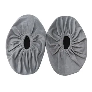 Light Gray 1 пара чехлов для обуви; Лидер продаж; нескользящие домашние хлопковые Бархатные чехлы для обуви; регулируемая моющаяся обувь; переносная обувь; пылезащитный чехол - Цвет: Light Gray