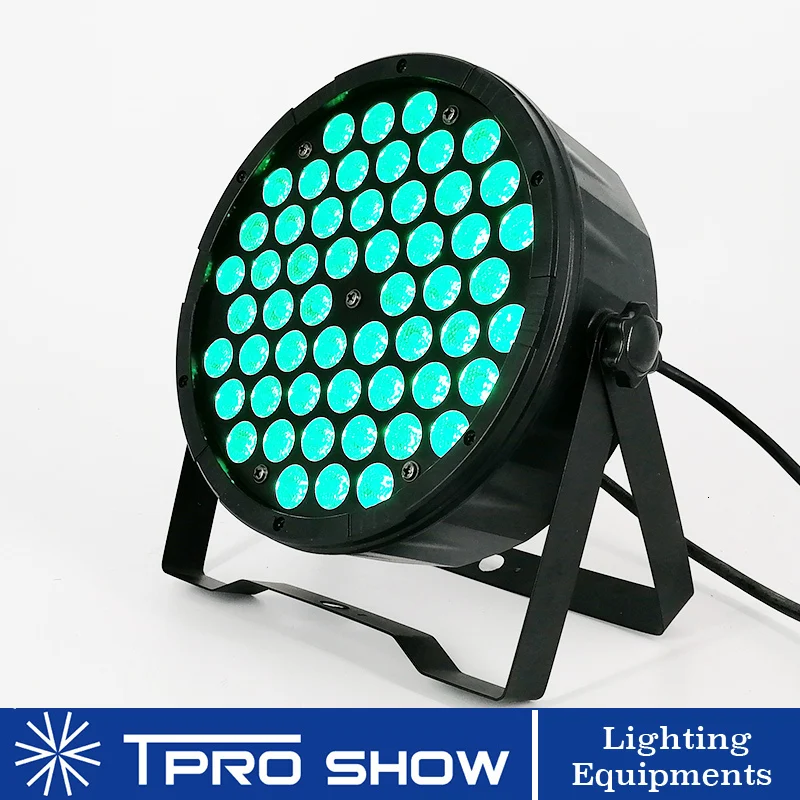 RGB 3в1 светодиодный Par 54x3 Вт RGBW сценическое освещение плоская форма Dmx Звук вечерние DJ освещение вариант для свадебных дискотек развлечений