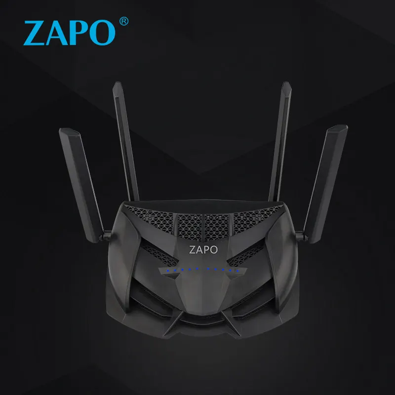 Zapo 1200 Мбит/с двухдиапазонный Usb беспроводной сетевой Ac 2,4 ГГц/5 ГГц игровой маршрутизатор Интеллектуальный повторитель ЕС вилка