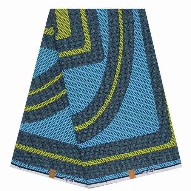 Анкара Африканский принт хлопок chiganvy восковые принты ткань воск 6 ярдов для праздничное платье для шитья - Цвет: as picture