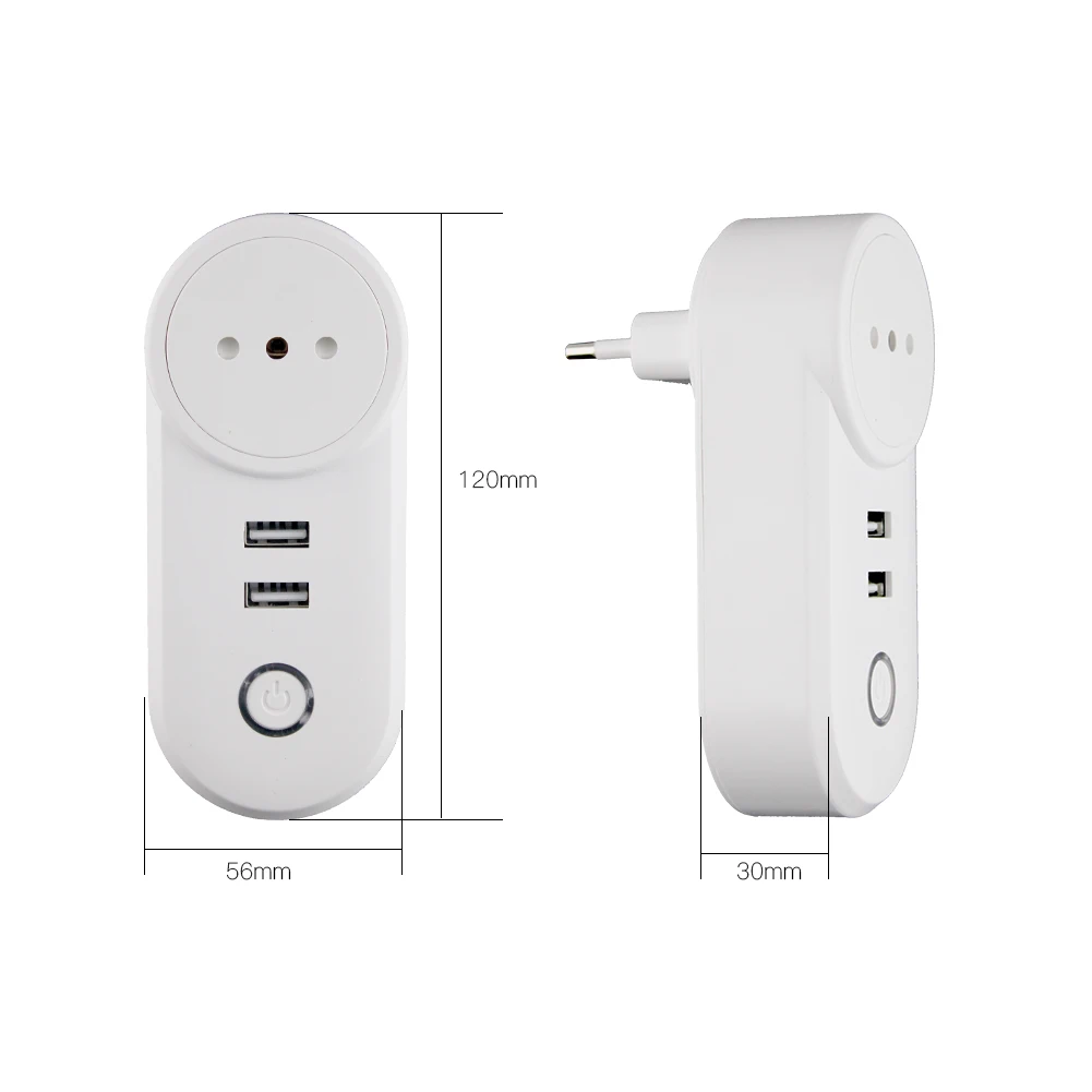 Он ZigBee3.0 двойной USB беспроводной разъем SmartThings приложение дистанционное управление эхо плюс Голосовое управление работа с Alexa Google Home