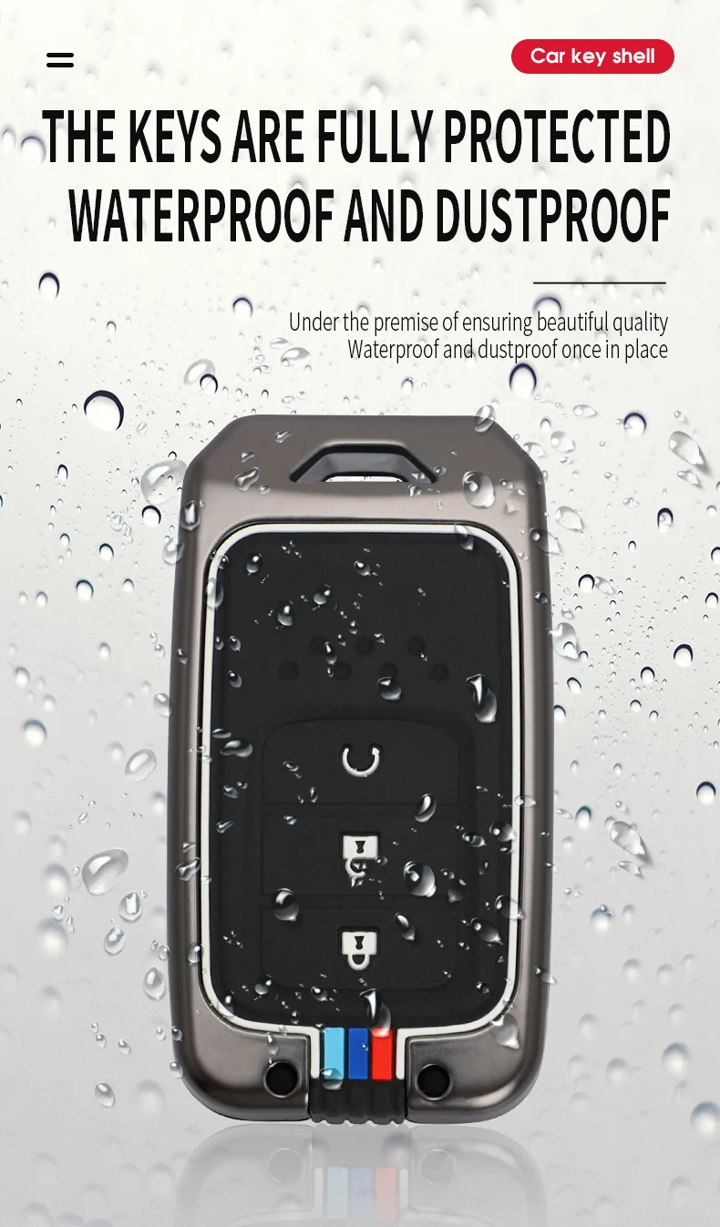 Fob chiave a distanza della copertura di caso dell'automobile in lega di zinco per la CR-V civica di Honda CRV Accord odissea città Vezel URV UR-V accessori della giada di Jazz - Hade5e05e935a406d9cea063a83b1ff69L