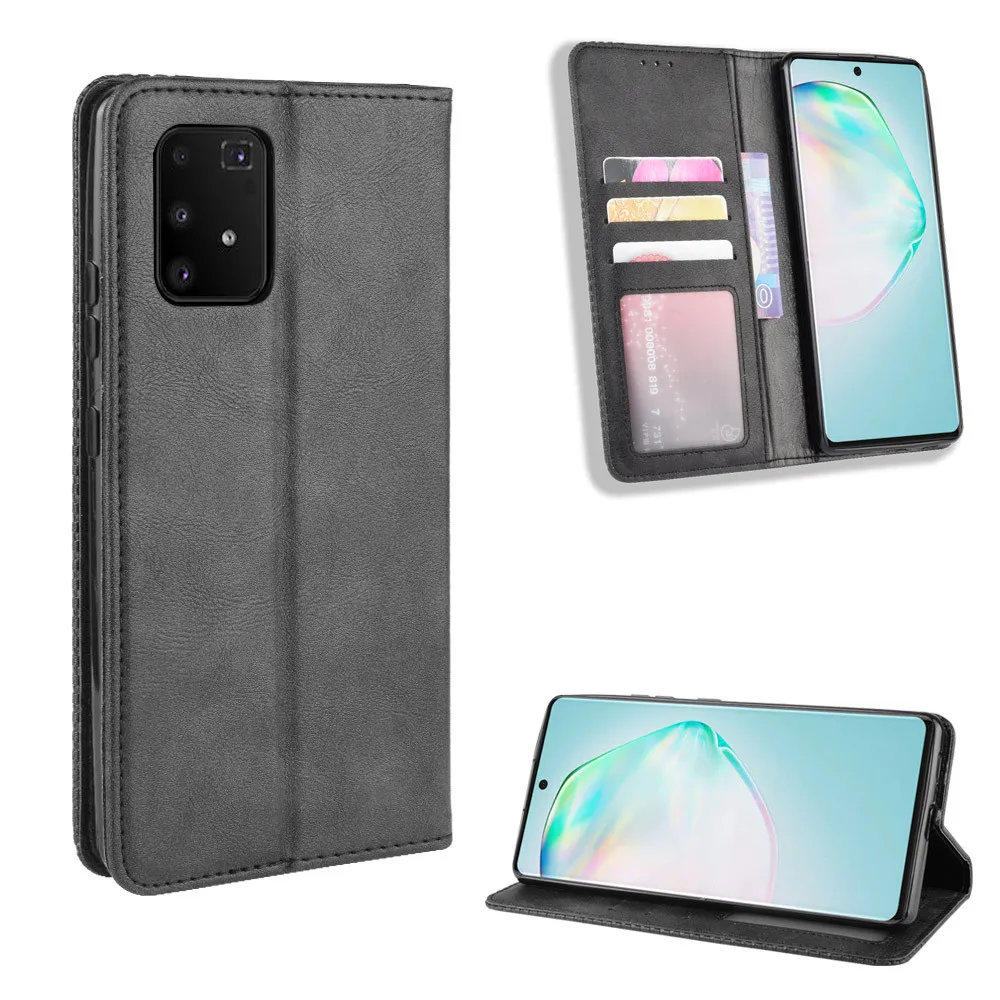 Чехол для Samsung Galaxy S10 Lite роскошный чехол-бумажник из искусственной кожи с