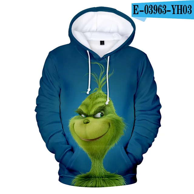 3dwy-73 Горячая Распродажа, толстовки с 3D принтом из фильма The Grinch, мужские толстовки, унисекс спортивный костюм, модные пуловеры, уличная одежда, 4XL худи - Цвет: 3dwy-73