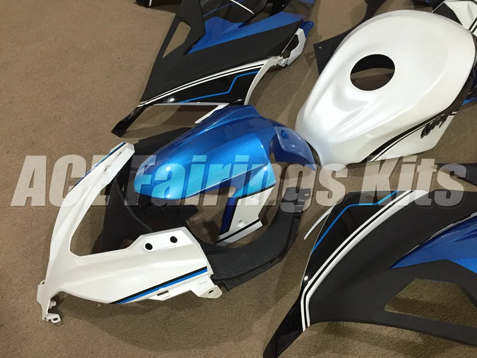 Топ ABS полный обтекатель для Kawasaki Ninja300 EX300 300R 2013 13 14 15 16 обтекатели комплект+ крышка бака Небесно-Голубой