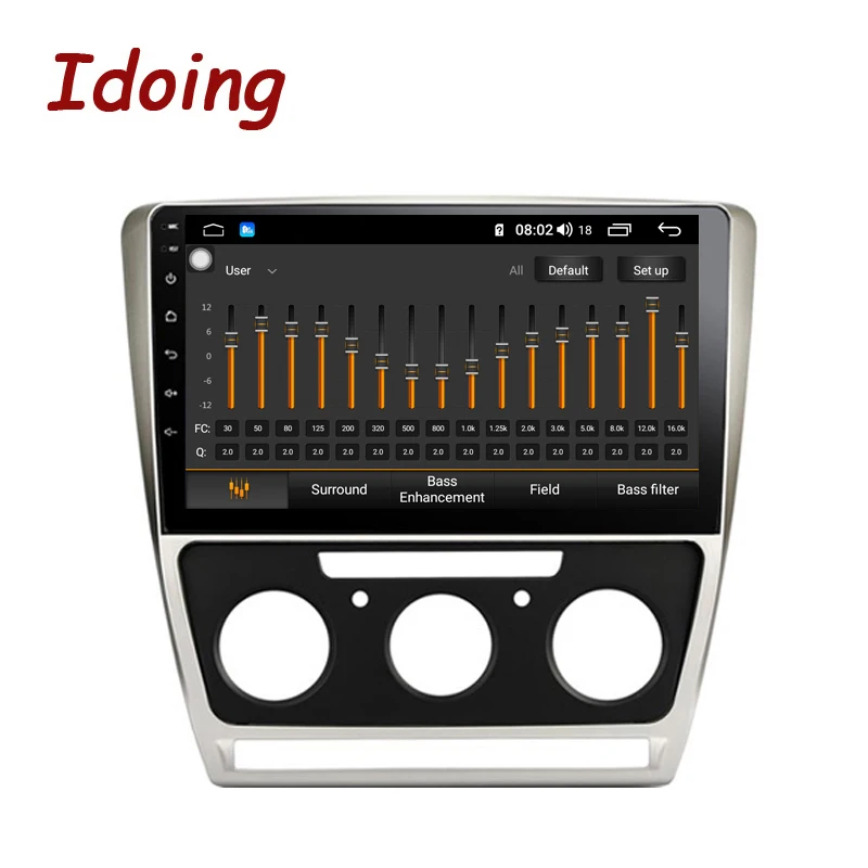 Idoing 10," 1Din 2.5D автомобильный Android 8,1 Радио мультимедийный плеер подходит Skoda Octavia 2007- 4G+ 64G gps навигация быстрая загрузка Wifi