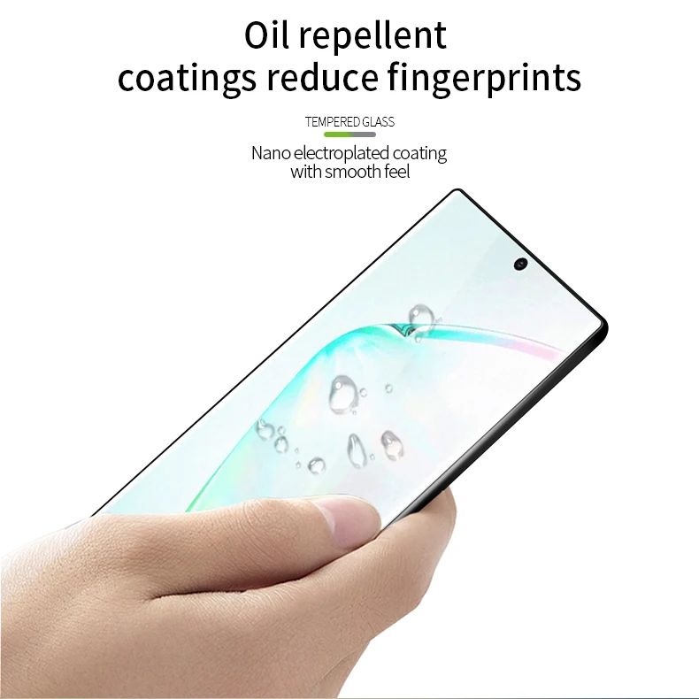 Для samsung Galaxy Note 10/10 Pro закаленное стекло Mofi 3D изогнутое полное покрытие для Note10 Plus 10Pro Защитная пленка для экрана