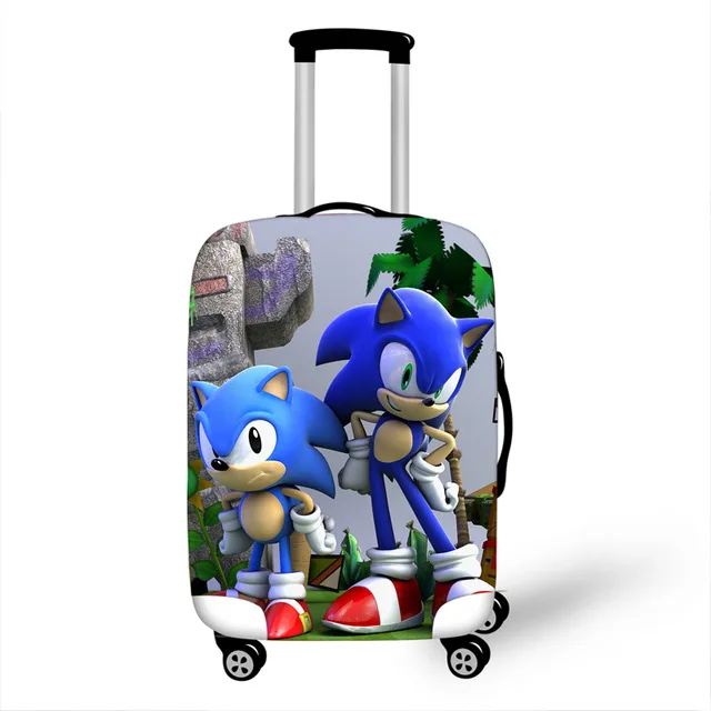 18-32 дюймов Sonic Mario Bros эластичный утолщенный защитный чехол на чемодан, защитный чехол для пыли, чехол с рисунком, чехол для путешествий - Цвет: as pictures