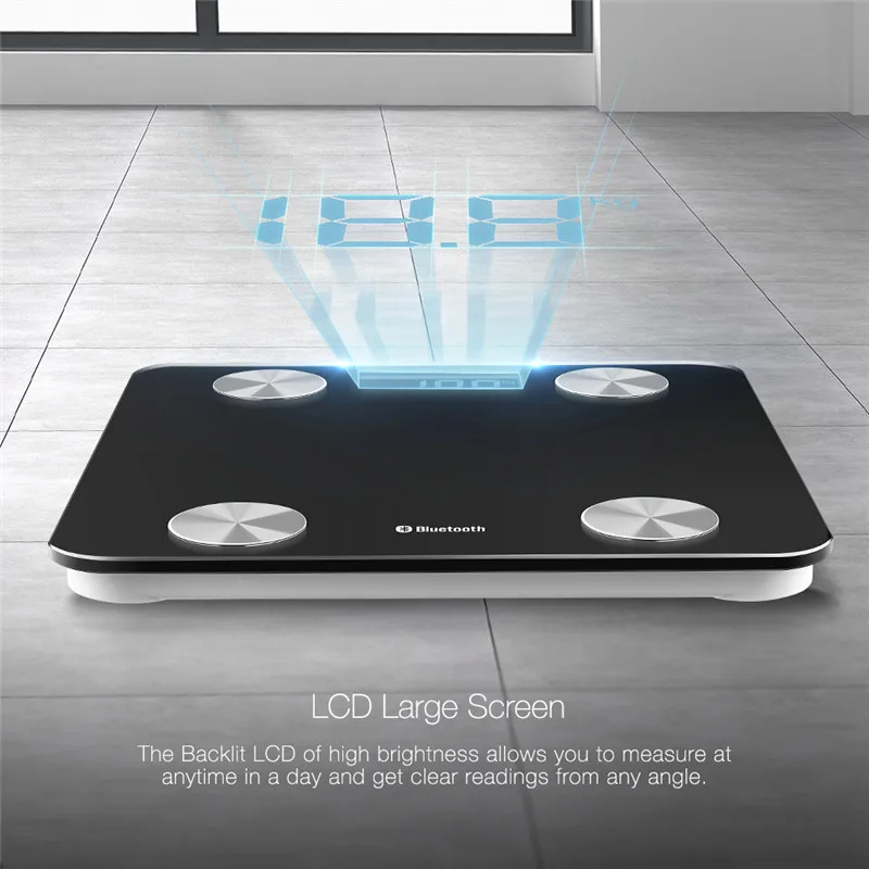 DIGOO Bluetooth-весы Смарт Электронные весы напольные весы ЖК-дисплей экран пол тела Вес Ванная комната весы DG-BF8028