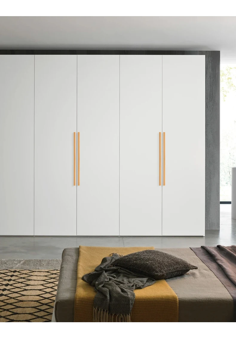 YONFIA 3728 Black Long Aluminium Profile Wardrobe Cabinet Drawer Pull Handle Long Gold Kitchen Furniture Closet Pull Door Handle