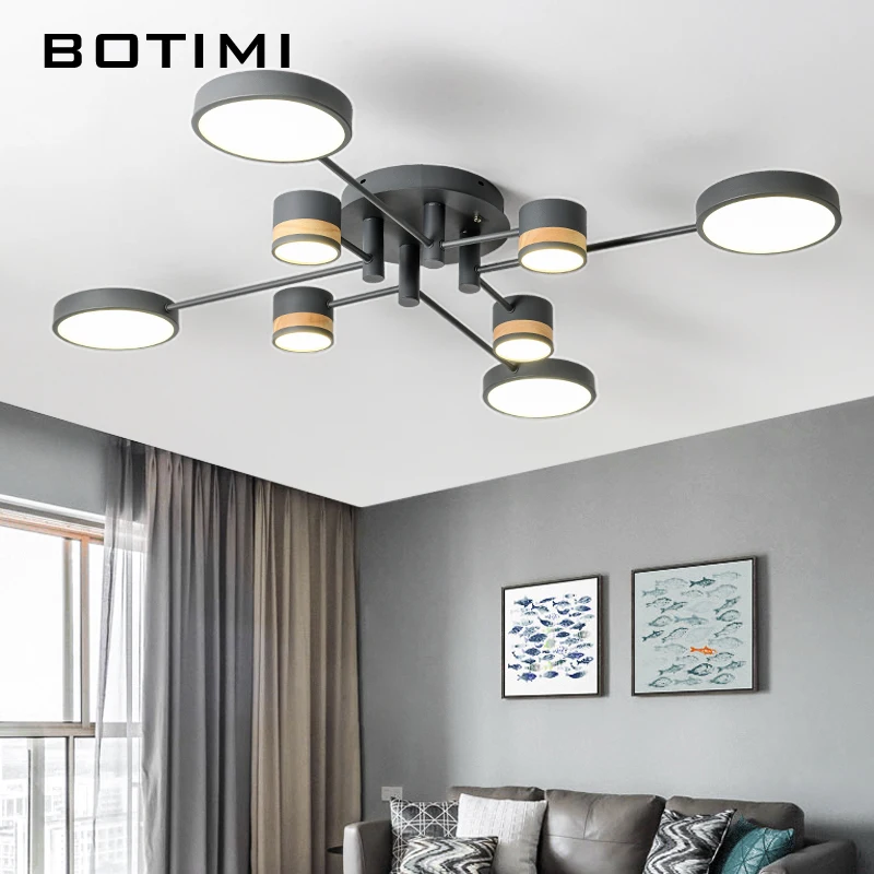 Домашний декор BOTIMI светодиодный потолочный светильник для гостиной круглый