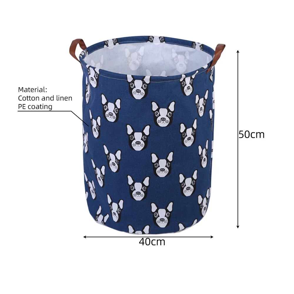 G230475C Водонепроницаемый мультфильм Корзина для белья складная круглая складная корзина для белья корзина для хранения одежды органайзер с 1 шт - Color: G230475C
