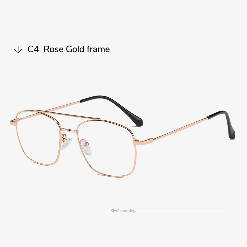 ROSE GOLD Toketorism винтажные очки оправа для мужчин очки для близорукости оптические линзы оправа для женщин - Цвет оправы: ROSE GOLD